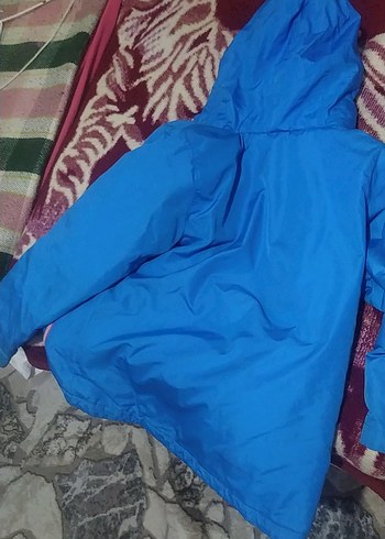 Mavi Fermuarlı kadın Rüzgarlık - Görsel 4