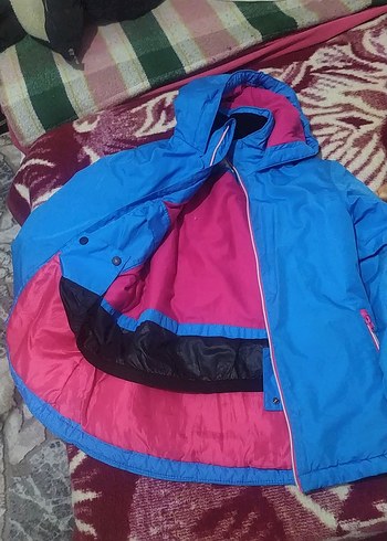 Mavi Fermuarlı kadın Rüzgarlık - Görsel 3