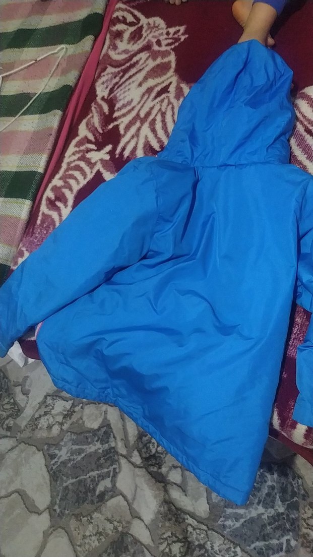 Mavi Fermuarlı kadın Rüzgarlık - Görsel 4