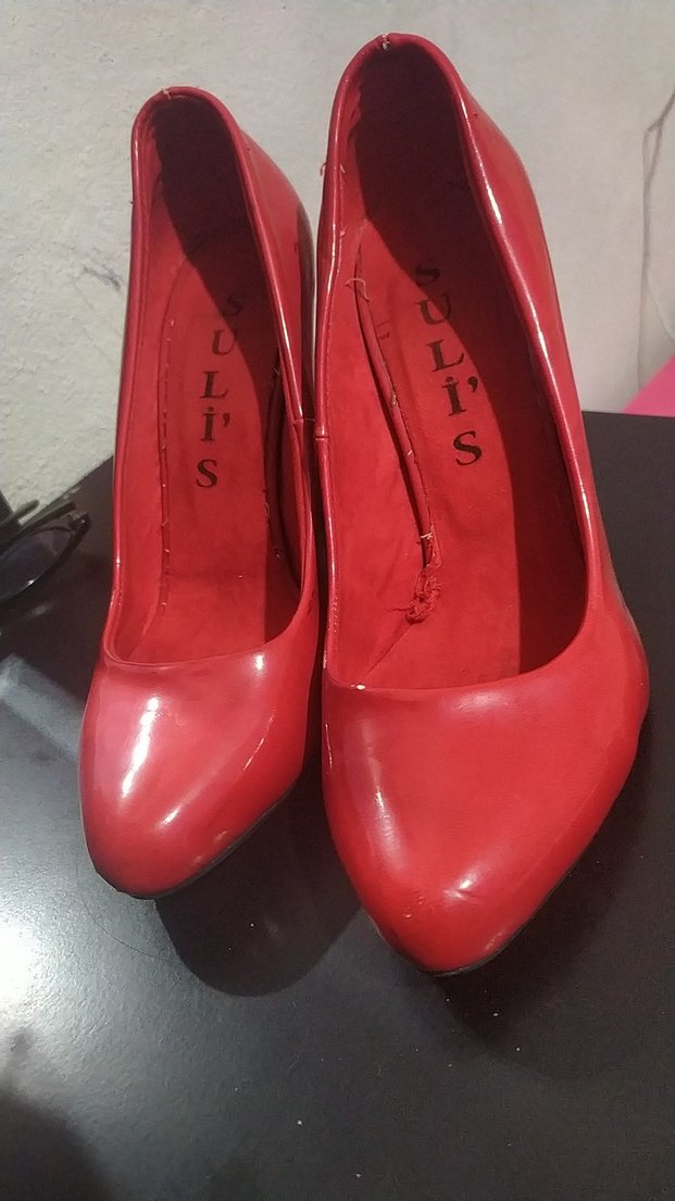 Parlak Kırmızı Stiletto Topuklu Kadın Ayakkabı - Görsel 3