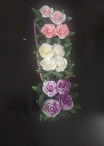 Pastel Renkli Mini Saksıda Yapay Çiçekler - Görsel 2