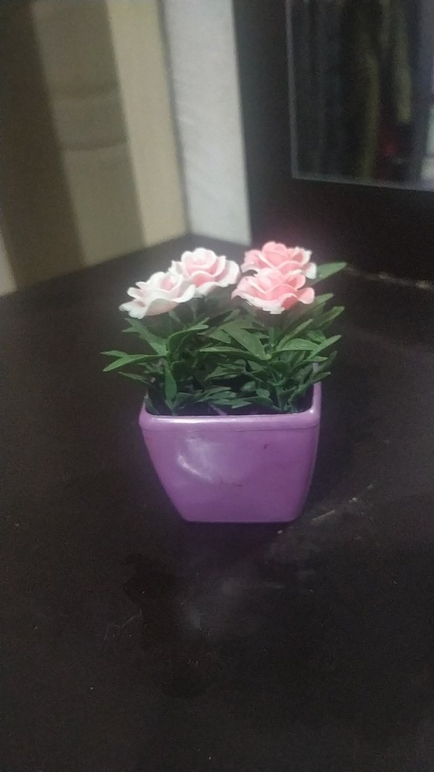 Pastel Renkli Mini Saksıda Yapay Çiçekler - Görsel 5