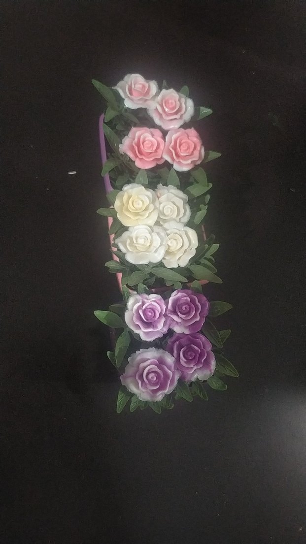 Pastel Renkli Mini Saksıda Yapay Çiçekler - Görsel 2