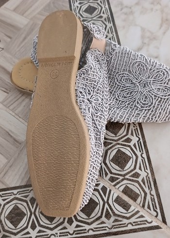 Nakışlı Örgü Kadın Dolgu Topuk Espadril - Görsel 3