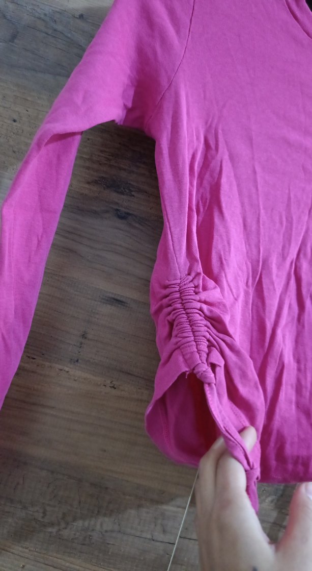 Pembe Uzun Kollu Tişört - Görsel 2