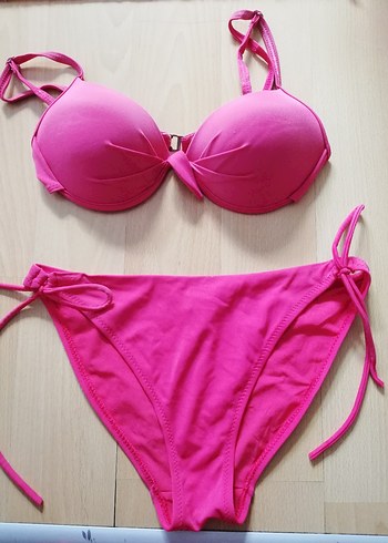 Pembe İpli Kadın Bikini Takımı - Görsel 2