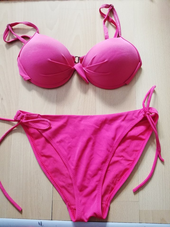 Pembe İpli Kadın Bikini Takımı - Görsel 2