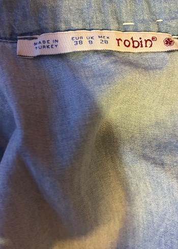 Robin Pamuklu Mavi Denim Gömlek - Görsel 2