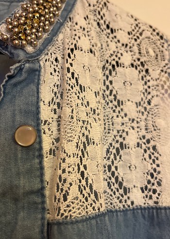 Robin Pamuklu Mavi Denim Gömlek - Görsel 5