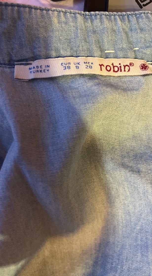 Robin Pamuklu Mavi Denim Gömlek - Görsel 2