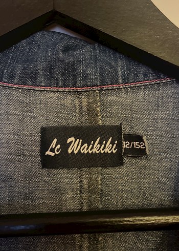 LCW Düğmeli Kısa Kollu Mavi Denim Elbise - Görsel 2