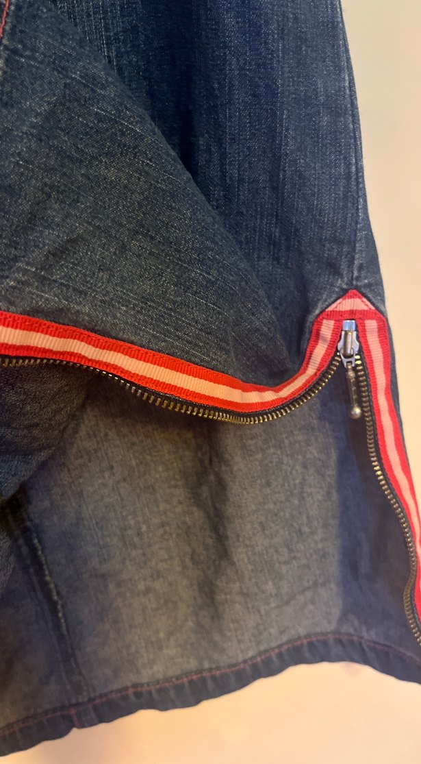 LCW Düğmeli Kısa Kollu Mavi Denim Elbise - Görsel 5