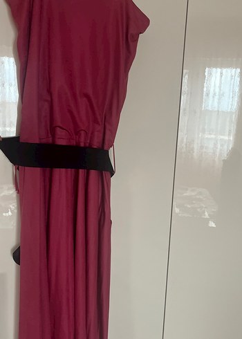 Pembe Uzun Askılı Şalvar Tulum - Görsel 6