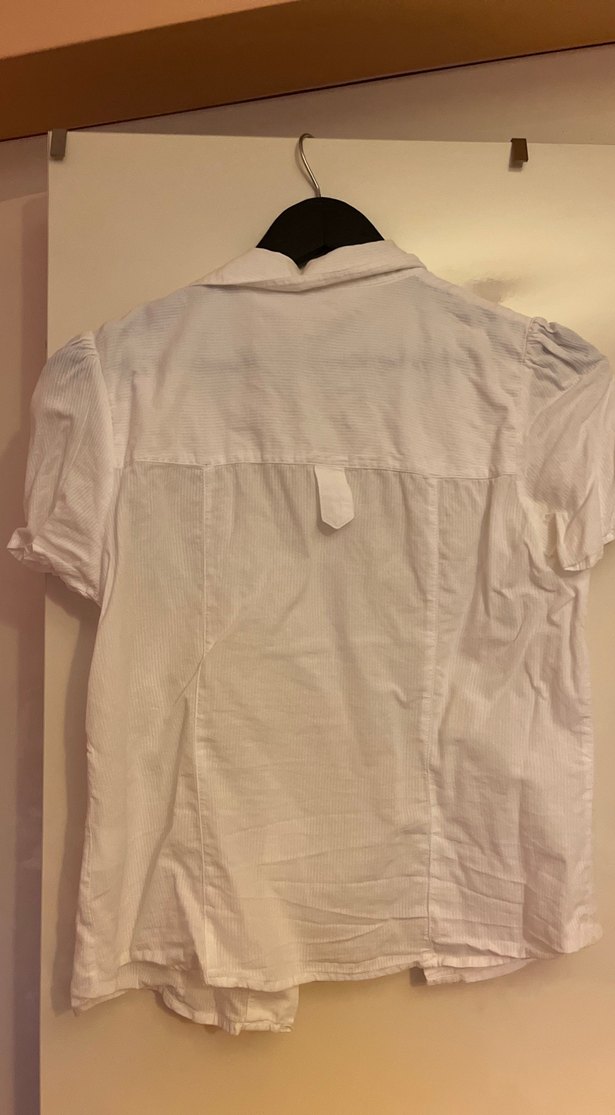 Kısa Kollu Beyaz Gömlek - Görsel 3