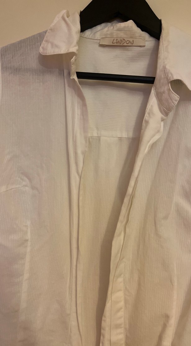 Kısa Kollu Beyaz Gömlek - Görsel 2