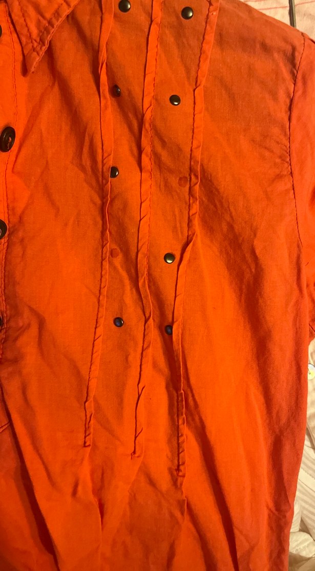 Yavruağzı Kısa Kollu Düğmeli Kadın Gömlek - Görsel 4