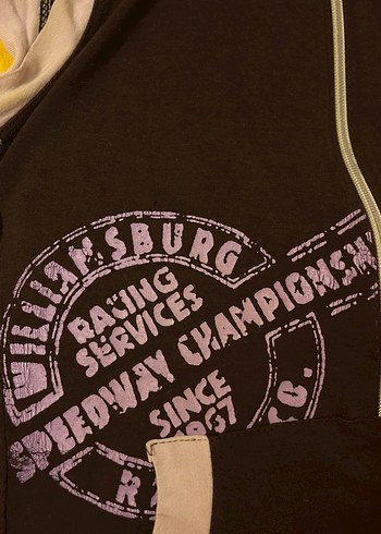 Kahverengi Lila Kapüşonlu kolsuz - Görsel 5