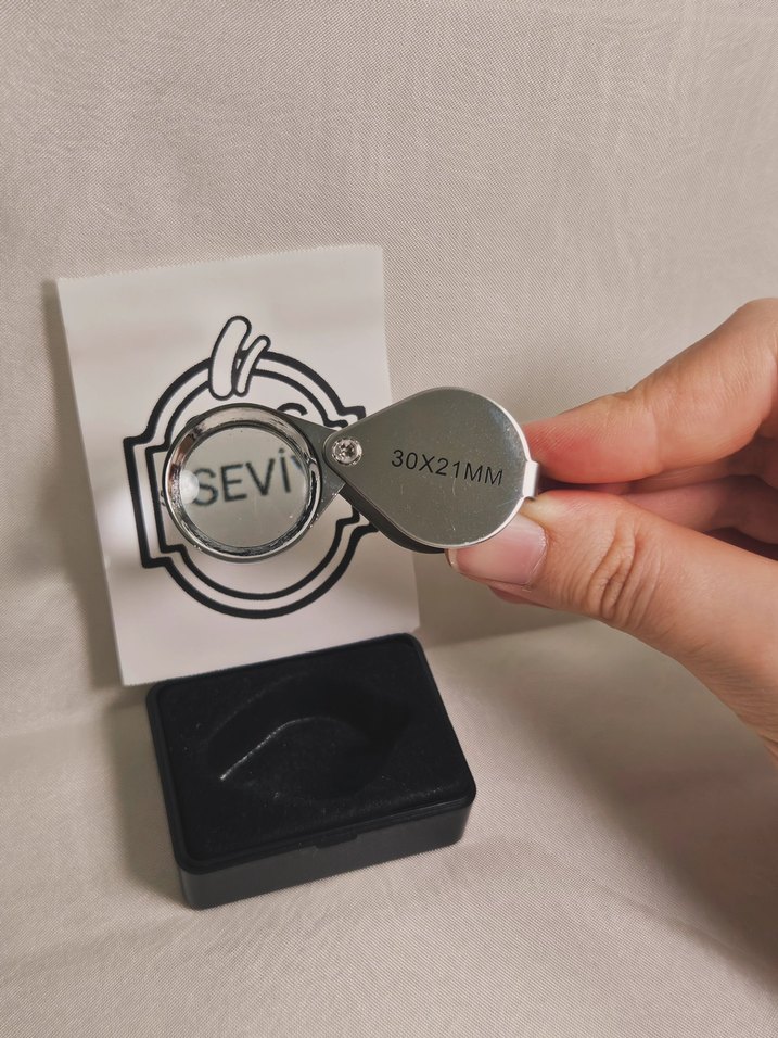 Paslanmaz Çelik Katlanabilir Büyüteç - Görsel 3