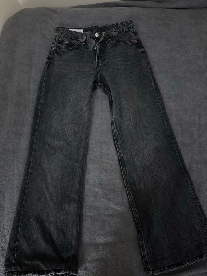 Gri Midi Boy Kadın Denim Jean - Görsel 2