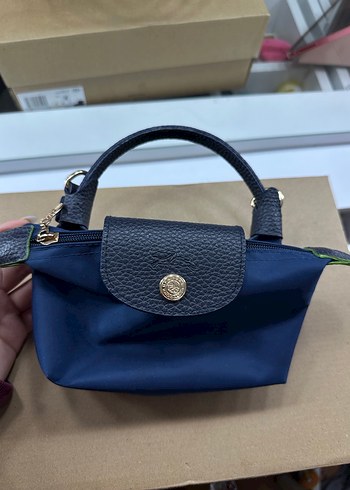 Koyu Mavi Baskılı Kadın Omuz Çantası - Görsel 2