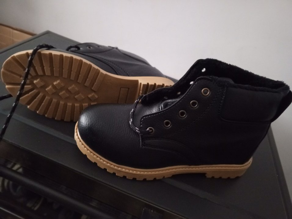 Siyah Kürk Detaylı Erkek Bot - Görsel 2