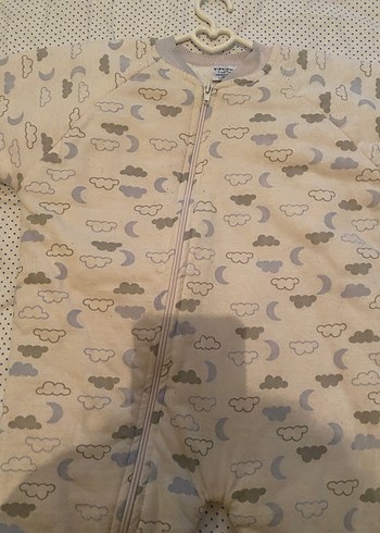 Beyaz Gri Fermuarlı Bebek Tulumu - Görsel 7