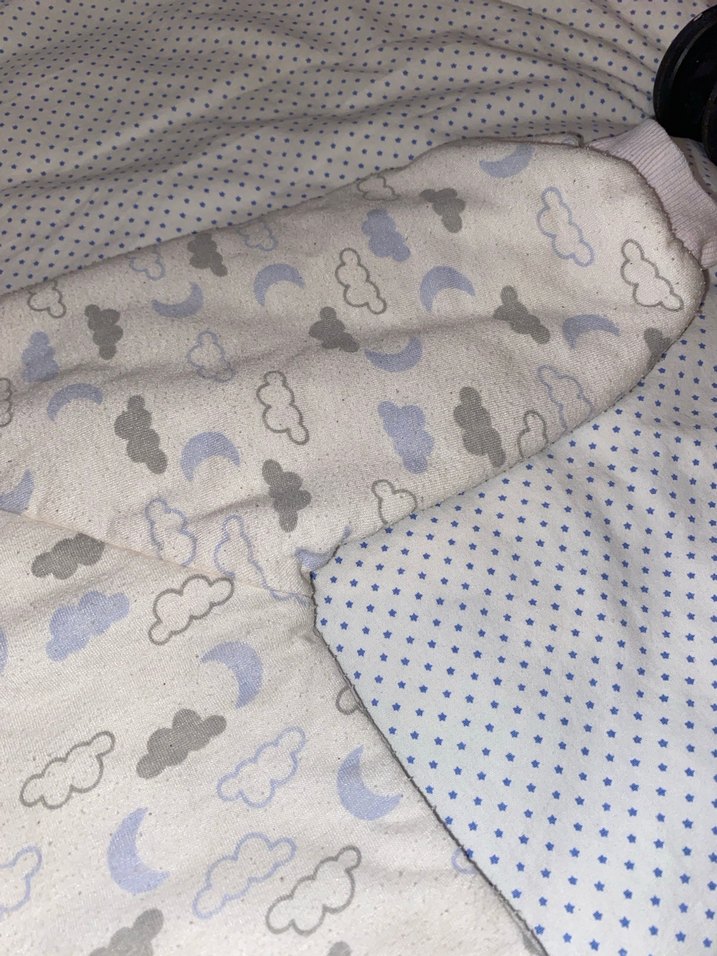 Beyaz Gri Fermuarlı Bebek Tulumu - Görsel 4