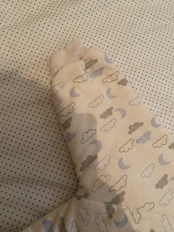 Beyaz Gri Fermuarlı Bebek Tulumu - Görsel 3