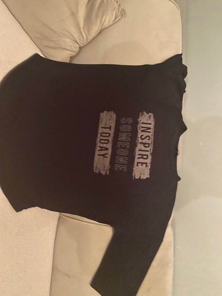 Siyah Süet Görünümlü Baskılı  Bluz - Görsel 4