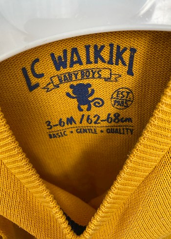 Sarı Erkek Çocuk Triko Kazak - Görsel 2