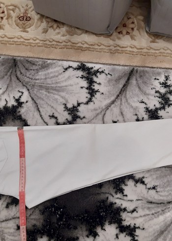 Beyaz Kadın Pantolon - Görsel 4