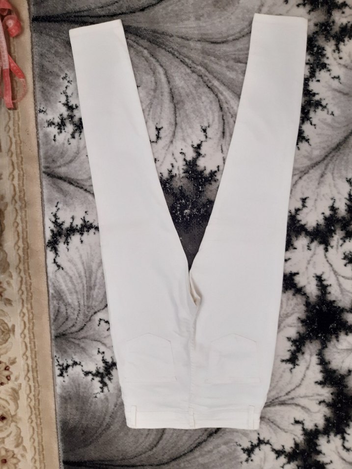 Beyaz Kadın Pantolon - Görsel 5