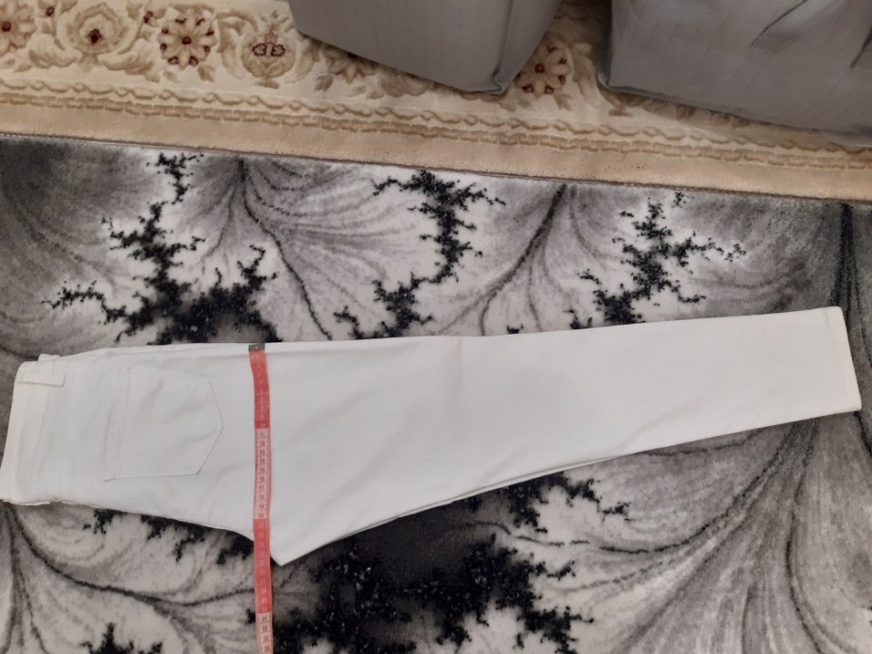 Beyaz Kadın Pantolon - Görsel 4