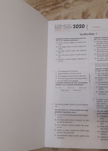 KPSS Çek Kopart Test 2020 Genel Yetenek - Görsel 3