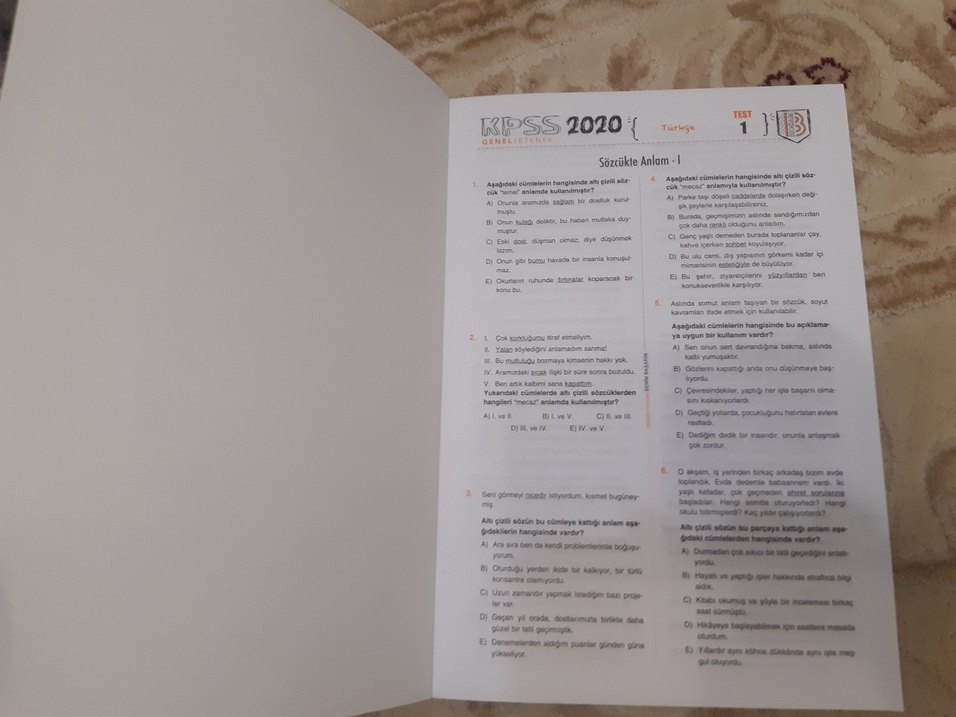 KPSS Çek Kopart Test 2020 Genel Yetenek - Görsel 3