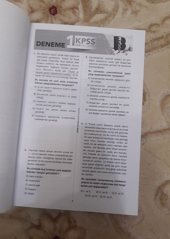 KPSS Deneme Kitabı Lise ve Önlisans - Görsel 4