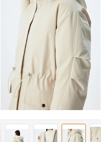 Suni Kürklü İçi Peluş Mont - Görsel 7