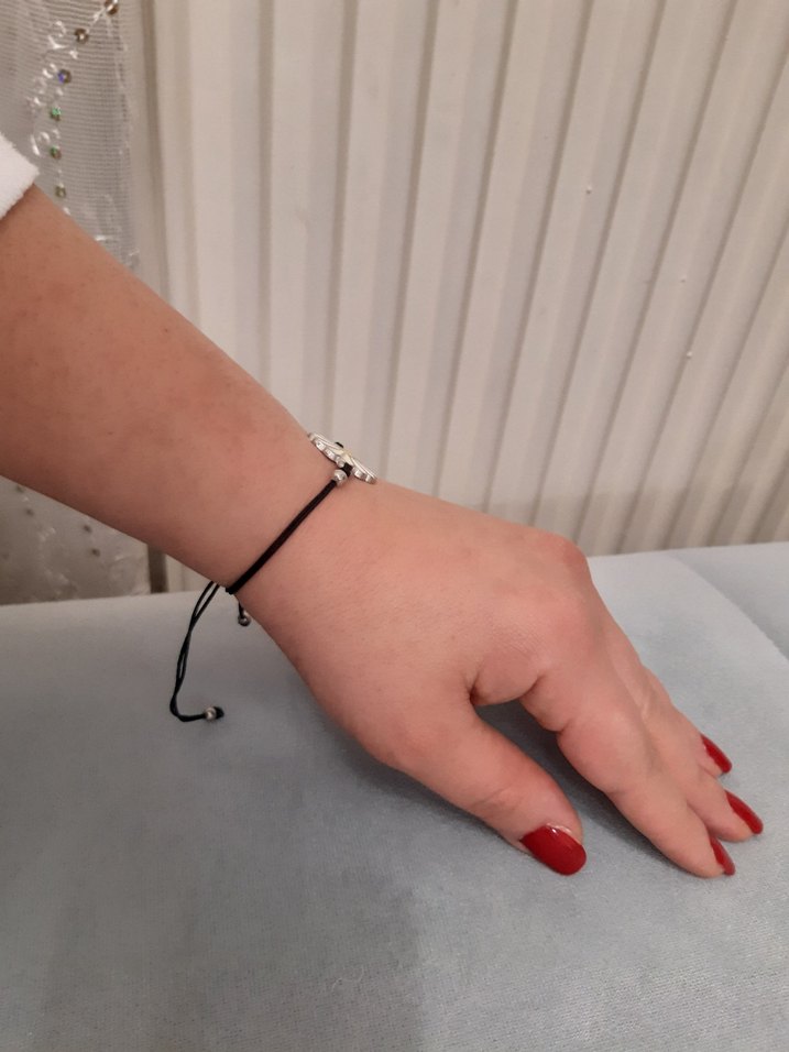 Beyaz Papatya Desenli Boncuklu Bohem Bileklik - Görsel 4