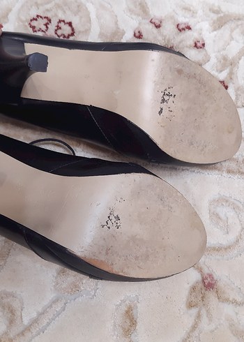 Siyah Tokalı Stiletto Kadın Ayakkabı - Görsel 4