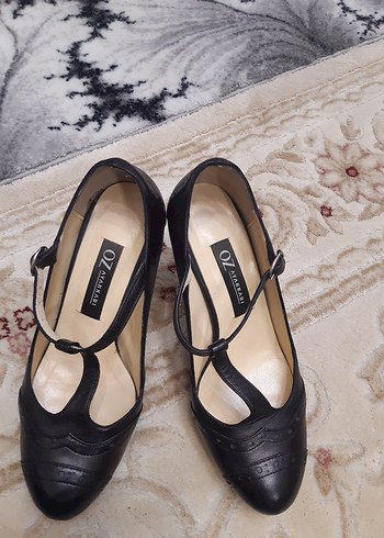 Siyah Tokalı Stiletto Kadın Ayakkabı - Görsel 2