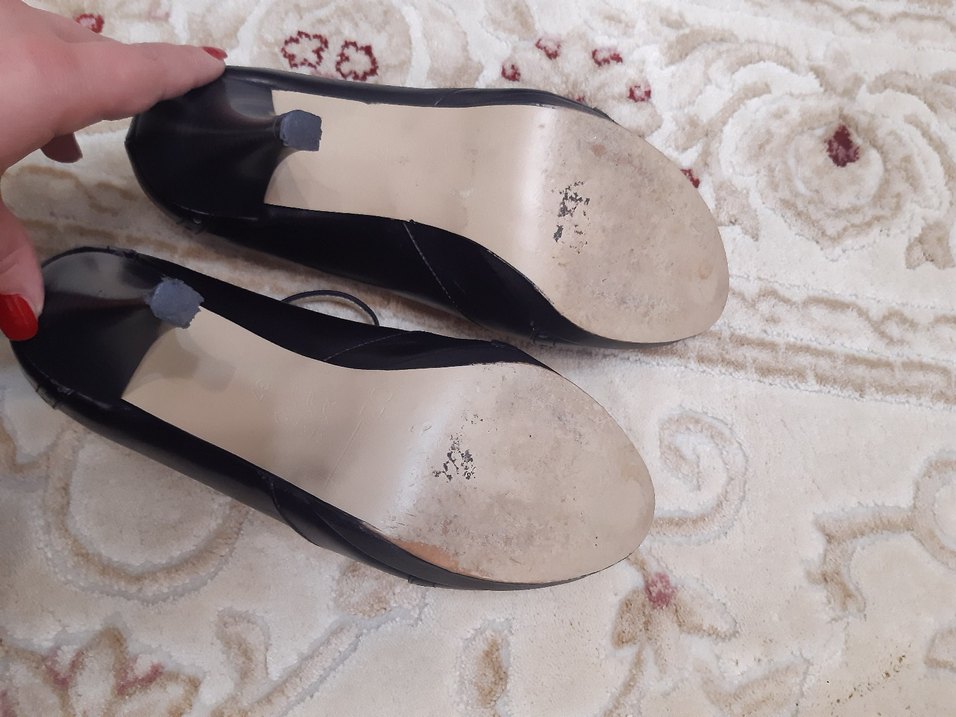 Siyah Tokalı Stiletto Kadın Ayakkabı - Görsel 4