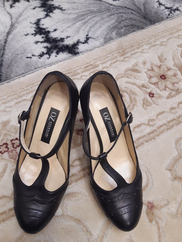 Siyah Tokalı Stiletto Kadın Ayakkabı - Görsel 2