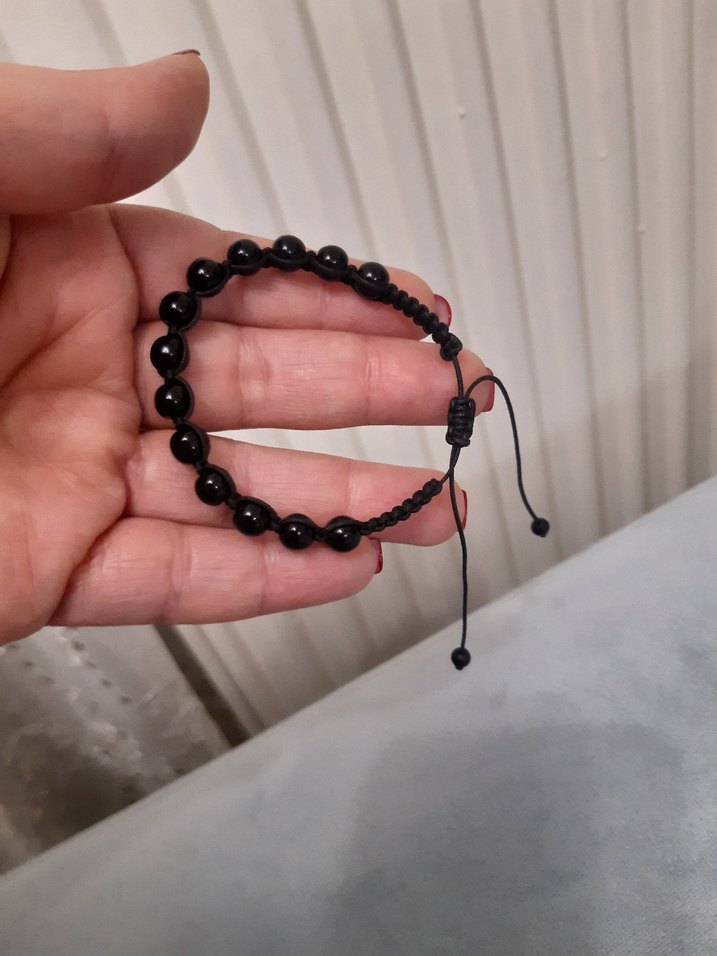 Siyah Minimalist Bileklik - Görsel 5