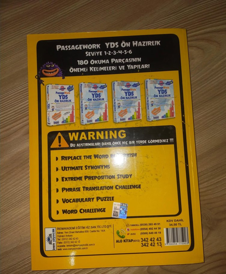 YDS Ön Hazırlık Kelime Canavarı Kitabı - Görsel 2
