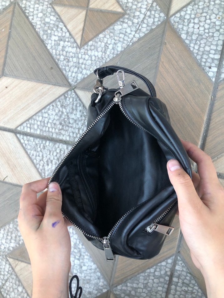 Siyah Fermuarlı Erkek Bel Çantası - Görsel 3