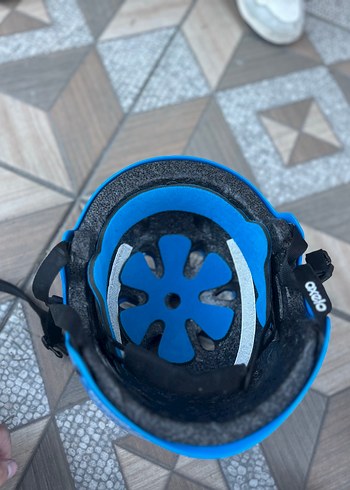 Mavi Renkli Punk Tarzı Motosiklet Kaskı - Görsel 3