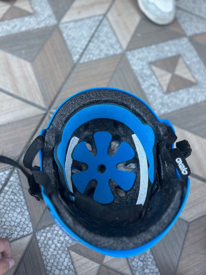 Mavi Renkli Punk Tarzı Motosiklet Kaskı - Görsel 3