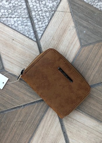 Fermuarlı Kahverengi Deri Kadın Cüzdanı - Görsel 2
