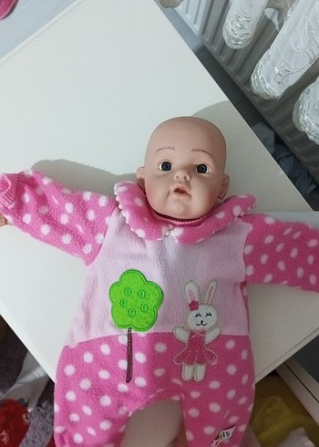Pembe Peluş Tavşan Figürlü Bebek - Görsel 3