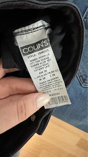 26 Beden Colins yüksek bel jean